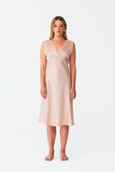 Ethereal Blush Pink Silk Nightdress
