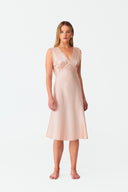 Ethereal Blush Pink Silk Nightdress