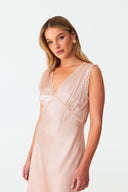 Ethereal Blush Pink Silk Nightdress