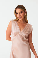 Ethereal Blush Pink Silk Nightdress
