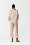 Ezra Blush Pink Silk Lounge Pyjama Set