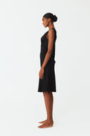 Ethereal Classic Black Silk Nightdress