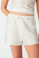 Aura Ivory White Silk Cami Set