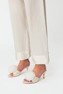 Dilia Pearl White Classic Silk Pyjama Set