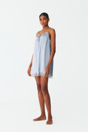 Soft Hour Celeste Blue Silk Chemise