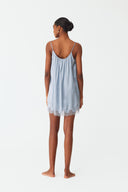 Soft Hour Celeste Blue Silk Chemise