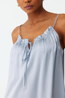 Soft Hour Celeste Blue Silk Chemise