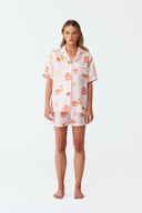 Dilia Sugar Rush Print Silk Short Pyjama Set