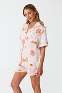 Dilia Sugar Rush Print Silk Short Pyjama Set