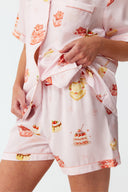 Dilia Sugar Rush Print Silk Short Pyjama Set